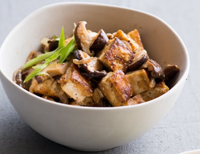Chinese Tofu And Mushrooms